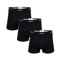 Classic Black - Front - OddBalls Mens Plain Boxer Shorts (Pack Of 3)