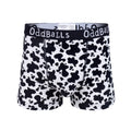 Black-White - Front - OddBalls Mens Fat Cow Boxer Shorts