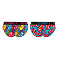 Multicoloured - Back - OddBalls Womens-Ladies The Rolling Stones Logo Briefs (Pack Of 2)