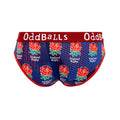 Red-Blue - Back - OddBalls Womens-Ladies Alternate England Rugby Briefs