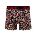 Black-Red - Back - OddBalls Mens Gas Monkey Garage Boxer Shorts