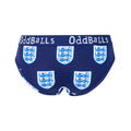 Blue-White - Back - OddBalls Womens-Ladies Classic England FA Briefs