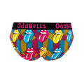 Multicoloured - Back - OddBalls Womens-Ladies Retro The Rolling Stones Briefs