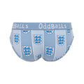 Light Blue - Back - OddBalls Womens-Ladies 1996 Away England FA Briefs