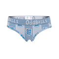 Light Blue - Front - OddBalls Womens-Ladies 1996 Away England FA Briefs