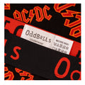 Red-Black - Side - OddBalls Mens Repeat Logo AC-DC Boxer Shorts