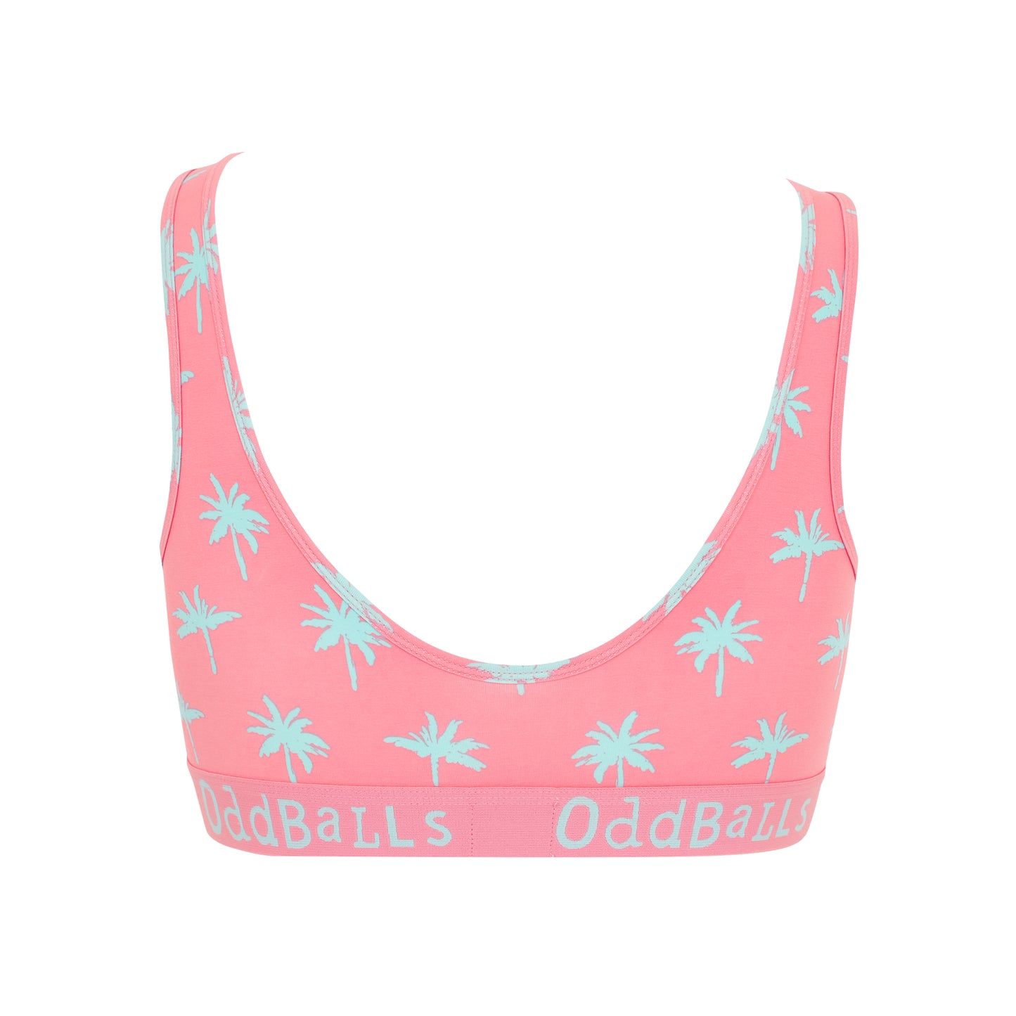 Pink - Back - OddBalls Womens-Ladies Life´s A Beach Bralette
