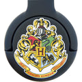 Black-White - Side - Harry Potter Childrens-Kids Hogwarts Crest On-Ear Headphones