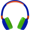 Blue-Orange-Green - Side - Nerf Childrens-Kids Wireless Headphones