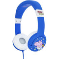 Blue-White - Back - Peppa Pig Childrens-Kids Rocket George Pig On-Ear Headphones