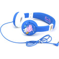 Blue-White - Side - Peppa Pig Childrens-Kids Rocket George Pig On-Ear Headphones