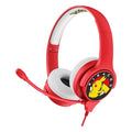 White-Red - Pack Shot - Pokemon Childrens-Kids Pikachu Interactive Headphones