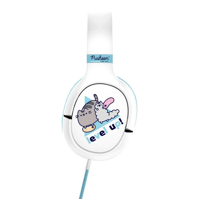 Blue-White - Back - Pusheen Pro G1 Gaming Headphones