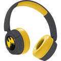 Grey-Yellow - Back - Batman Childrens-Kids Gotham City Wireless Headphones
