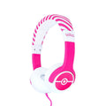 Pink-White - Front - Pokemon Childrens-Kids Pokeball On-Ear Headphones