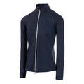 Navy - Front - Island Green Womens-Ladies Embossed Full Zip Jacket