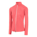 Coral Pink - Front - Island Green Womens-Ladies Embossed Full Zip Jacket