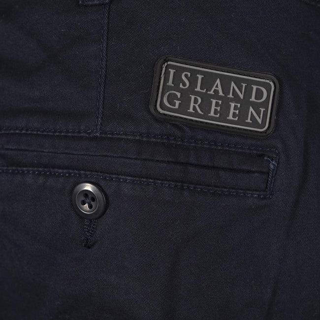 Navy - Lifestyle - Island Green Mens Stretch Chino Tapered Golf Trousers