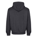 Charcoal Grey - Back - Iron Mountain Mens Fleece Regular Hoodie