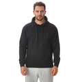 Black - Side - Iron Mountain Mens Fleece Regular Hoodie