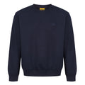 Navy Blue - Front - Iron Mountain Mens Fleece Crew Neck Sweatshirt