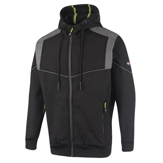 Black - Front - Lee Cooper Mens Reflective Hooded Jacket