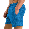 Blue - Lifestyle - RIPT Essentials Mens Swirl Print Swim Shorts