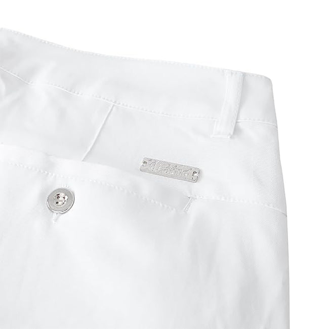 White - Side - Island Green Womens-Ladies Golf Capri Trousers
