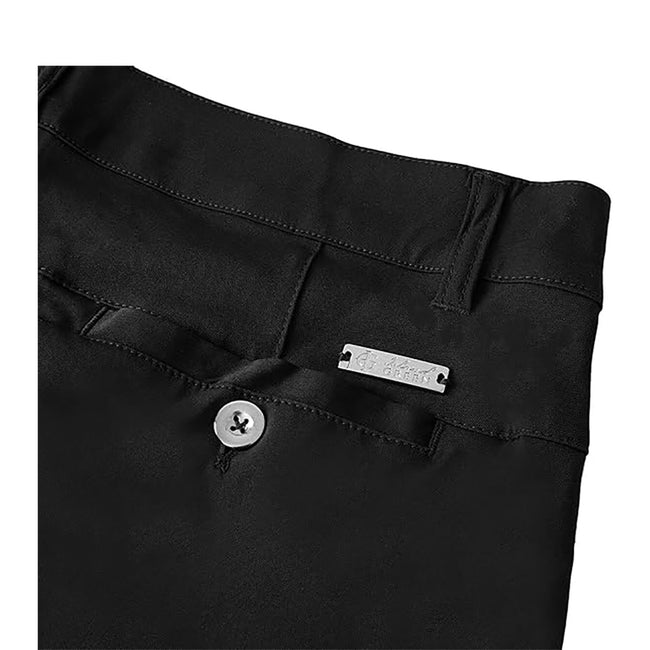 Black - Side - Island Green Womens-Ladies Golf Capri Trousers