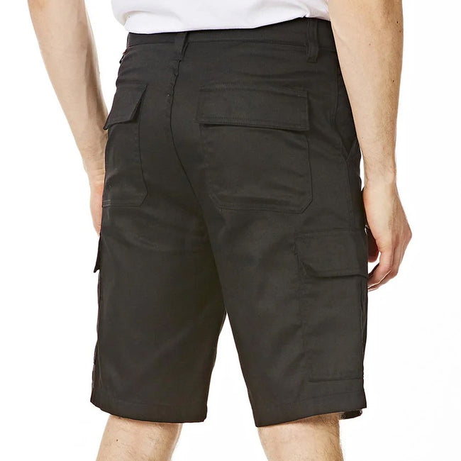 Black - Back - Iron Mountain Mens Classic Cargo Shorts