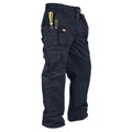 Navy Blue - Front - Lee Cooper Mens Multi Pocket Work Trousers