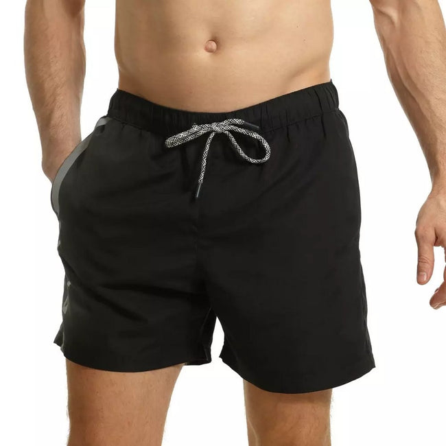 Black-Grey - Lifestyle - RIPT Essentials Mens Swim Shorts