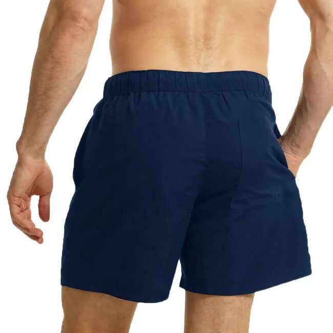 Navy-White - Side - RIPT Essentials Mens Swim Shorts