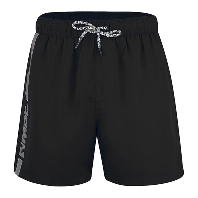 Black-Grey - Front - RIPT Essentials Mens Swim Shorts