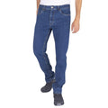 Denim Blue - Side - Iron Mountain Mens Denim Stretch Jeans
