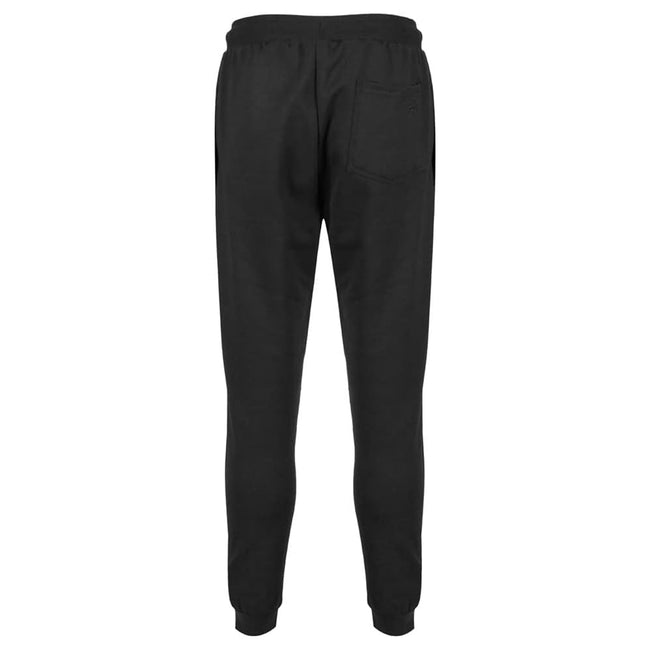 Black - Back - Iron Mountain Mens Cuffed Ankle Jogging Bottoms