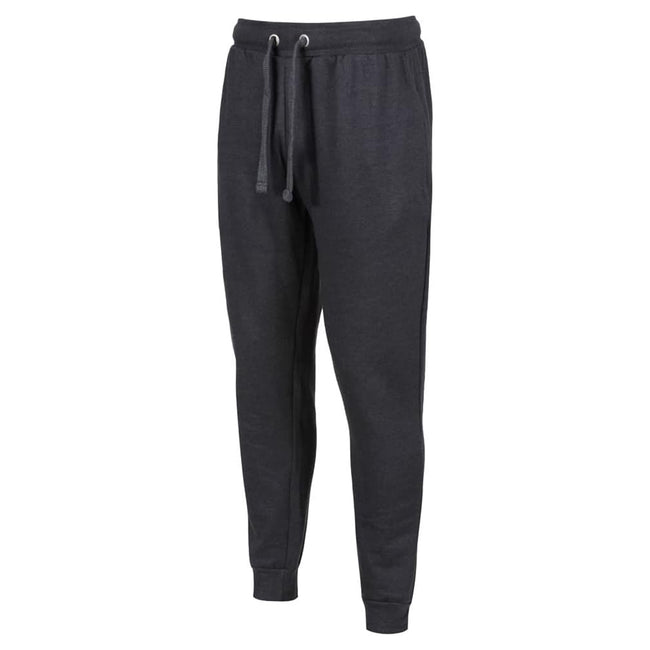 Charcoal Grey - Front - Iron Mountain Mens Cuffed Ankle Jogging Bottoms