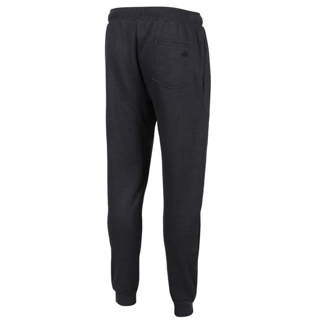 Charcoal Grey - Back - Iron Mountain Mens Cuffed Ankle Jogging Bottoms