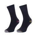Black-Grey - Side - Iron Mountain Mens Heavy Duty Work Socks (Pack of 12)
