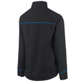 Black-Turquoise - Back - Island Green Womens-Ladies Stretch Golf Waterproof Jacket