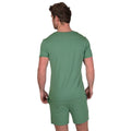 Green - Back - Light And Shade Mens Classic Short Pyjama Set