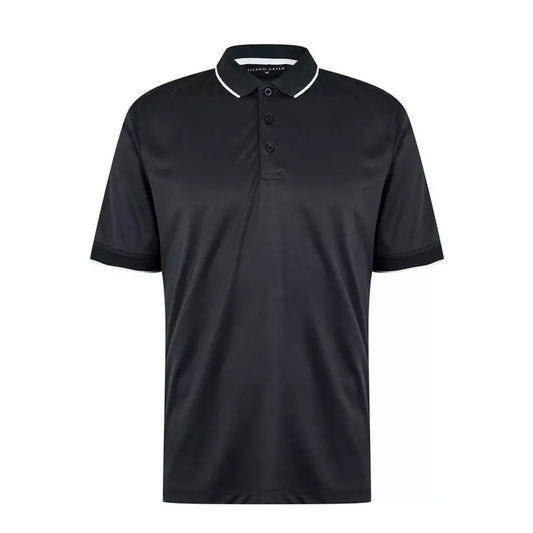 Black - Front - Island Green Mens Performance Polo Shirt