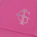 Pink - Side - Island Green Womens-Ladies Diamante Logo Baseball Cap