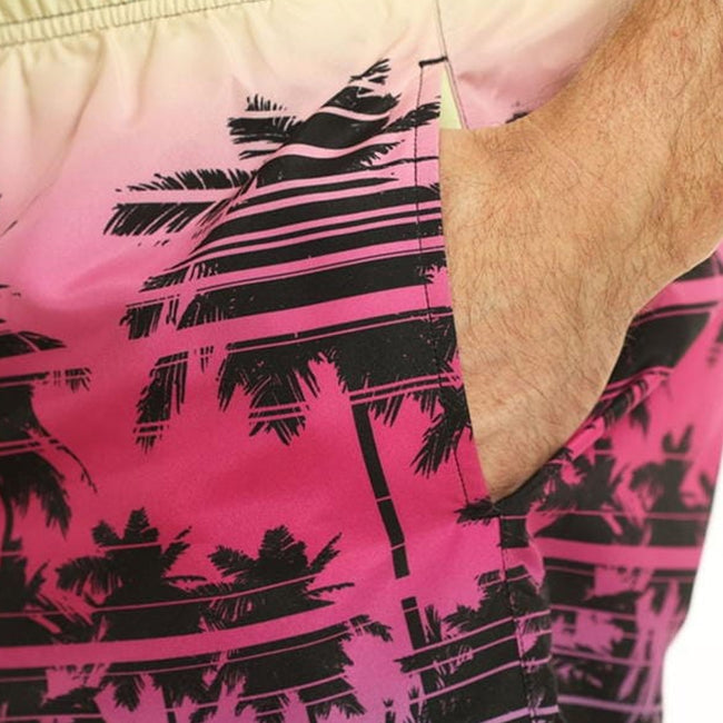 Pink - Lifestyle - RIPT Essentials Mens Printed Swim Shorts
