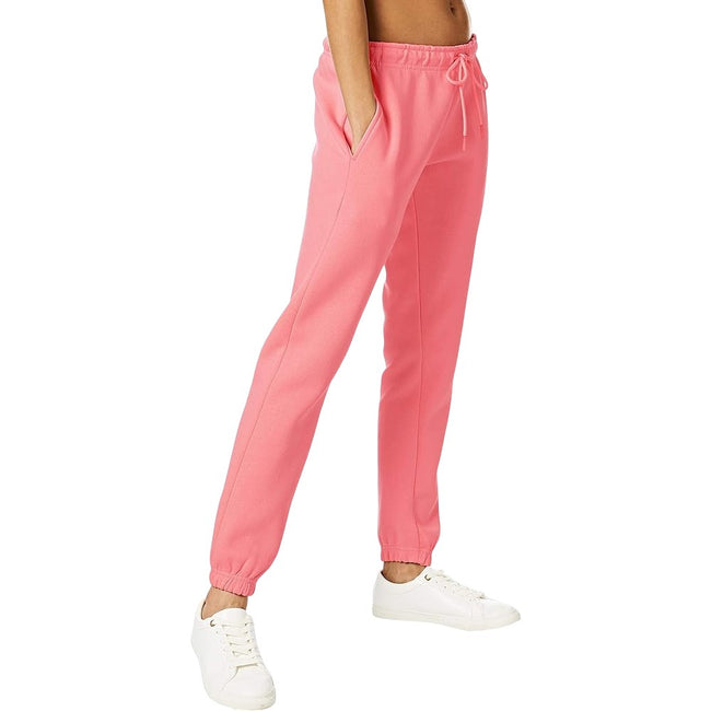 Pink - Side - Light And Shade Womens-Ladies Soft Touch Jogging Bottoms