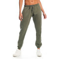 Army Green - Front - Light And Shade Womens-Ladies Soft Touch Jogging Bottoms