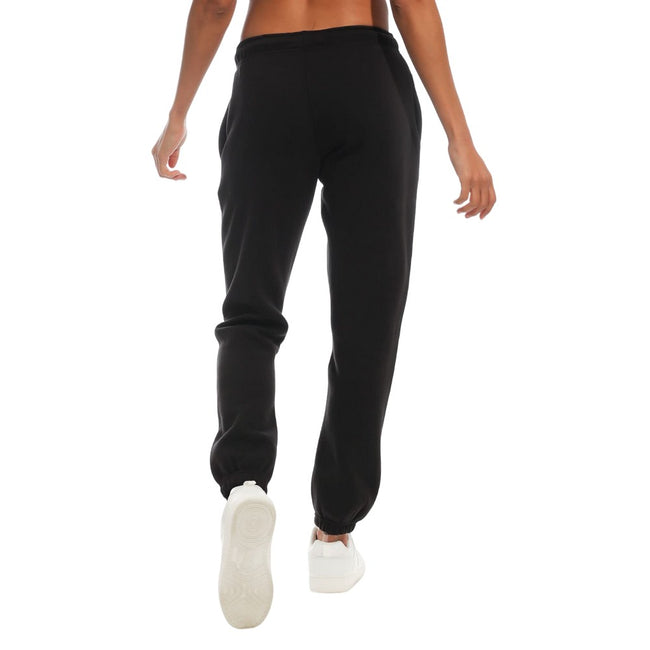 Black - Back - Light And Shade Womens-Ladies Soft Touch Jogging Bottoms