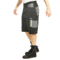 Black-Grey - Side - Goodyear Mens Multi Pocket Cargo Shorts