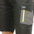 Black-Grey - Lifestyle - Goodyear Mens Multi Pocket Cargo Shorts