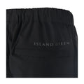 Black - Side - Island Green Mens Golf Inner Drop Hem Waterproof Trousers